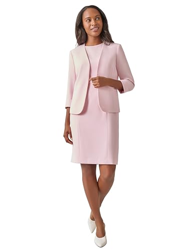 Kasper Women's Crepe Cardigan W/Rolled Cuff2