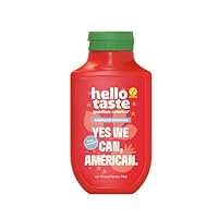 hellotaste American Dressing 300ml - kalorienreduziert, ohne Zuckerzusatz & voller Geschmack | Für Gerichte, zum Grillen uvm. | Vegan, aspartamfrei, glutenfrei, sojafrei | 1 x 300ml