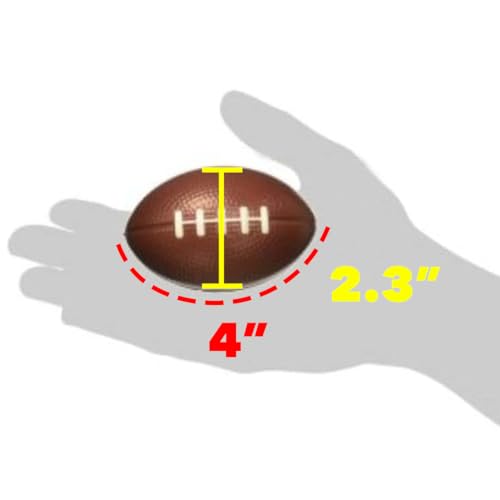 GIFTEXPRESS 1 Dozen 4" Foam Mini Football Stress Balls, Mini Sport Balls, Game Day Decoration Party Favor, Football Themed Party Supplies - Image 4