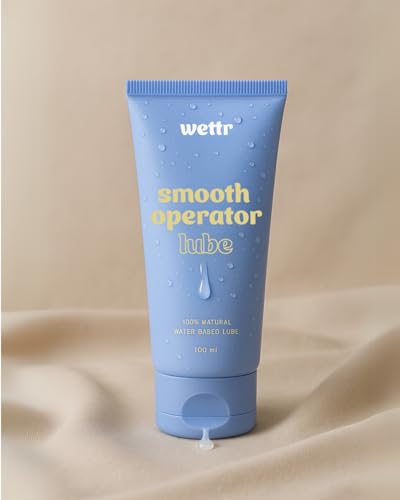 wettr Smooth Operator – Lubricante a base de agua 100 ml | Lubricante natural para hombres & LGBTQ+ | De larga duración, no pegajoso, pH neutro para la piel