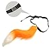 Faux Fur Fox Tail Fancy Dress Halloween Cosplay Adjustable Furry Fox Tail Costume Accessory