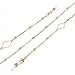 BNJWJZS Fashion Gold Rhombus Geometric Beaded Glasses Chain Glasses Rope Glasses Chain