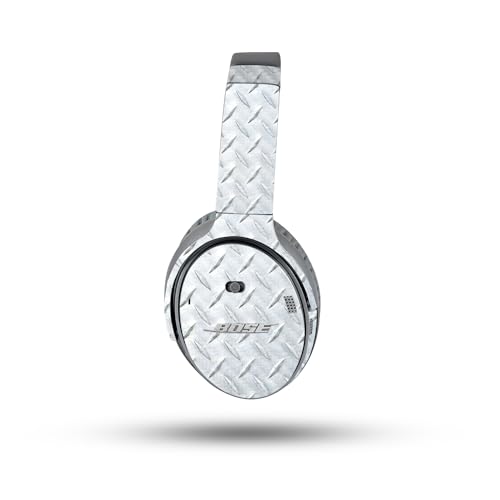 Image of MightySkins Carbon Fiber Skin Compatible with Bose QuietComfort 35 II Headphones - Diamond Plate | Protective, Durable Textured Carbon Fiber Finish | Easy to Apply
