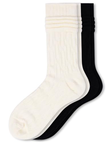 Image of HUE womens Crew Length Boot Socks, 2 Pair Pack