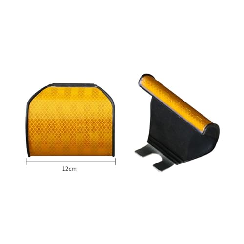 Marcador reflectante para guardarraíl de carretera 12 cm amarillo miniatura 4