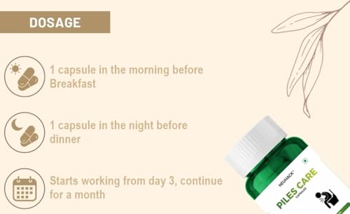 Image of Piles care capsules - Pack of 3(60 veg caps each) | Ayurvedic | Fast relief from hemorrhoids & fissure