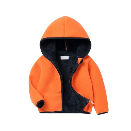 Image of Mud Kingdom Boys Girls Polar Fleece Jacket with Hood Winter Thick Warm Outerwear Funny Cartoon