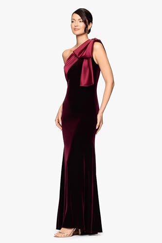 Image of Betsy & Adam Women's Cape Sleeve High Neck Bodycon Knee Length Dress with Cutout