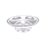 Runde Seifenschale Aus Glas Transparent Mit Rutschfestem Design Für Badezimmer, Dusche, Zuhause Und...