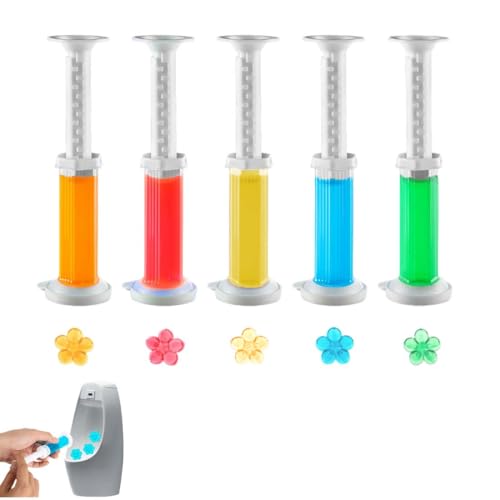 IEBTAWN 5 Pezzi Dischi Gel Wc, Detergente Bagno, Fragranza Floreale E Fruttato - 60 Dischi Gel Igienizzanti Wc