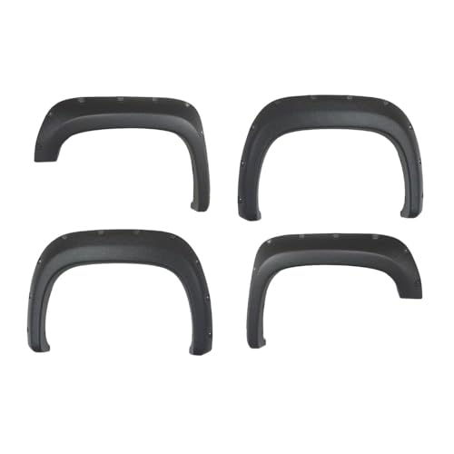LDAUYZLING Textured Pocket Bolt Wheel Protector Flare for GMC for Sierra 1500 2007-2013 5.8 Ft Bed Front: 2.0