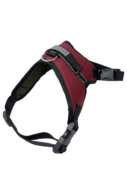 Yucky Dog Belt Padded Dog Harness Reflective Adjustable Neck Strip & Chest Strip Dog Harness Size Large Adjustable Neck Size 23-32 inch. Adjustable Chest Size 27-38 inch Maroon (B0CMJN6NNG) Amazon Price History, Amazon Price Tracker