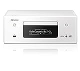 Denon CEOL-N11 DAB Audio Receiver with CD Player, HiFi Amplifier for TV Sound, Bluetooth, 2x Optical Input, DAB+, Google Assistant / Siri / Alexa Compatible, Music Streaming, HEOS Multiroom – White