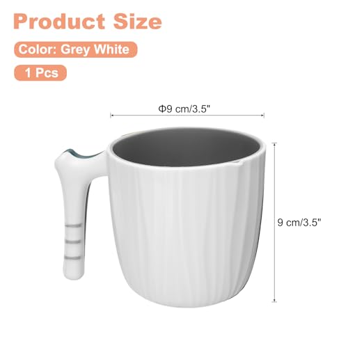 Gobelet de bain de bouche réutilisable 400 ml avec anse ergonomique stable