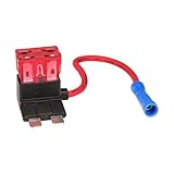 tomzz Audio 5800-069 Sicherungshalter Stromdieb DIN Stecksicherung mit 2 Sicherungen 10A mit Abgriff für Zusatzgerät