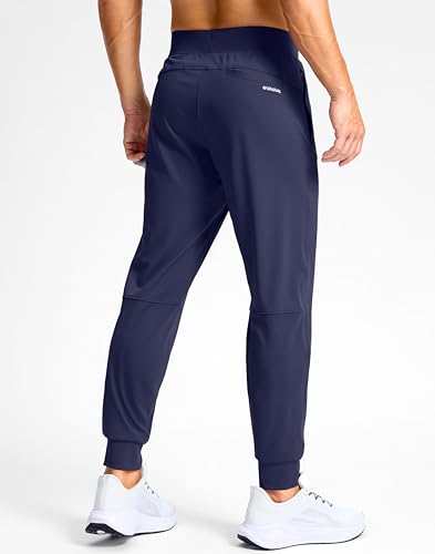 Image of G Gradual Men's Golf Joggers Pants with Zipper Pockets Stretch Sweatpants Slim Fit Track Pants Joggers for Men Work Running