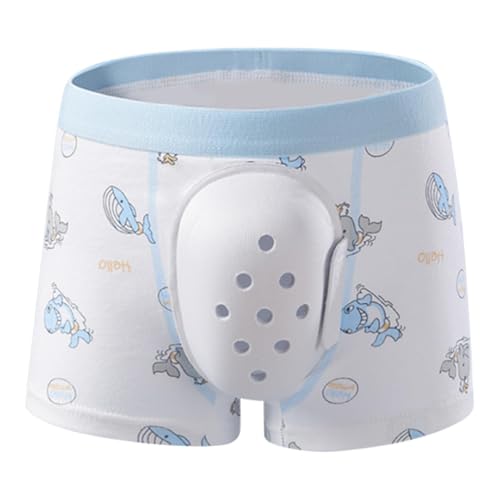 Amagogo Beschneidungsunterwäsche, Boxershorts mit abgeschnittener Vorhaut, zu verwenden nach Operationen, atmungsaktive, praktische Schutzslips, Größe 130