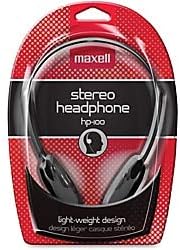 Maxell 190319 Stereo Headphone, Black (Packaging May Vary)