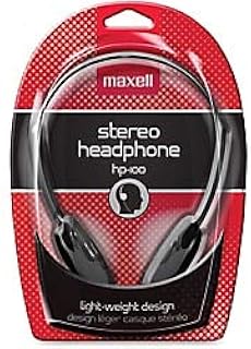 Maxell 190319 Stereo Headphone, Black (Packaging May Vary)