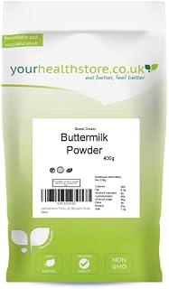 yourhealthstore Premium Buttermilk Powder (Sweet Cream), Gluten Free, No Additives, Vegetarian, Food Grade, (Recyclable Pouch) ,400 g (Pack of 1)
