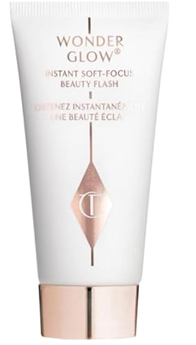 Charlotte Tilbury's Wonderglow Face Primer 15ml - Dewy Finish, Cream Form, Face Primer