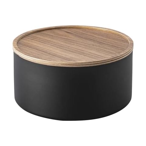YAMAZAKI RIN 5802 - Recipiente de almacenamiento con tapa redonda Cover