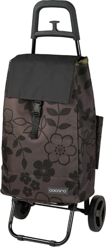 レップ(Rep) Cocoro(コ・コロ) ショッピングカート スタンダード フラワー カートセット ダークグレー 40L 荷物フック付き 折り畳み式 保冷 保温 エコバッグ 買い物 おしゃれ 可愛い シンプル 便利 コンパクト 軽量 キャンプ 運動会 花