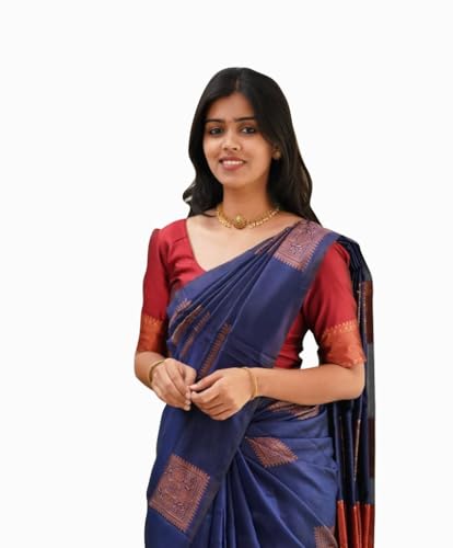 Image of Avantika Fashion Women's Kanjivaram Soft Silk Banarasi Sarees With Blouse Piece For Women