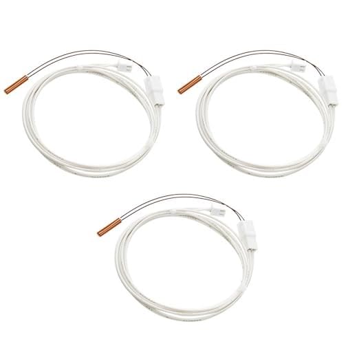 5Aplusreprap Ender 3 Thermistance 100K Capteur de température d'imprimante 3D Thermistance NTC 3 x 15 mm, V6/Volcano Hotend Thermistance Cartouche Bloc Chauffant Mise à Niveau Compatible avec