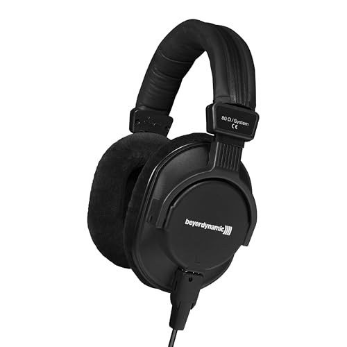 beyerdynamic DT 250 80 OHM Lightweight Closed Dynamic Headphone for Broadcast and Recording Applications, 80 Ohms