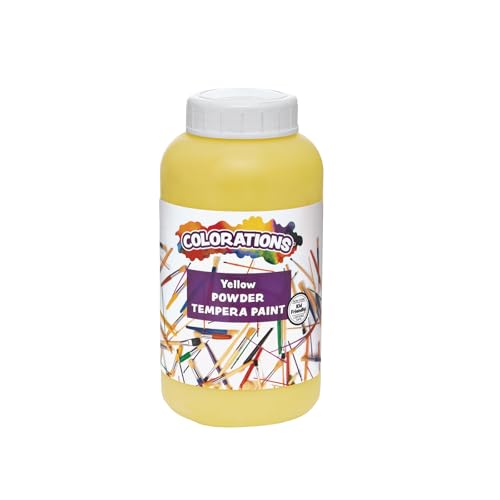 Colorations CPTYE Powder Tempera, Yellow - 1 Pound (Pack of 1)