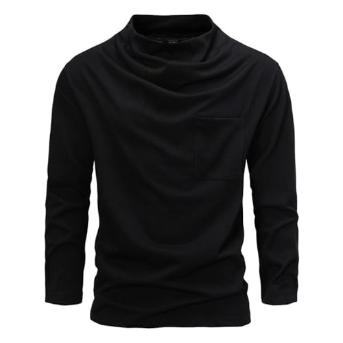 T-Shirt Hommes Tendance Mode en Maille Premium Couleur Unie