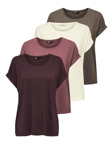 ONLY Tops für Damen Basic Kurzarm Rundhals
