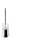 AXOR Toilet Brush with Holder, Freestanding Easy Install 14-inch Modern Accessories in Chrome, 41536000