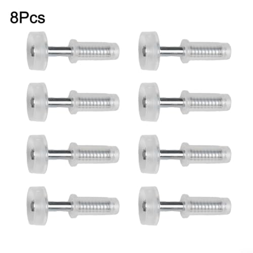 Rueda guía superior para puerta bifold, paquete de 8 piezas para reemplazo de herrajes para puertas de clóset, diseño con resorte, materiales nylon y metal, compatible con paneles de 1 a 1-3/8 pulgadas de grosor miniatura 4