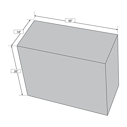 KBRS HARD CORE 14" x 20" x 30" Ready To Tile Shower Bench Seat - Factory Waterproofed - 100% Leak Proof - No Special Framing Required - Lightweight Shower Seat Bench with Solid Block Construction