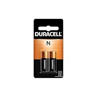 Duracell N 1.5V Alkaline Battery, 2 Count Pack, N 1.5 Volt Alkaline Battery, Long-Lasting for Key Fobs, GPS Trackers, and More