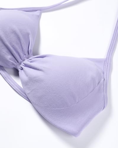 Image of AUROLA Influence Strappy Bra Sports Bras for Women, Backless Padded Impact Strappy Bra Workout Gym Yoga with Removable Cups