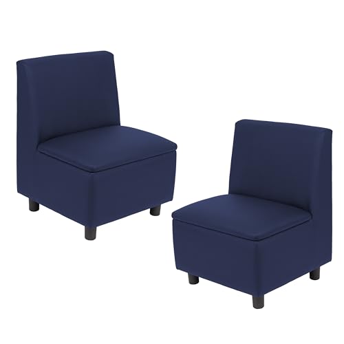 Image of FDP Kid Comfort Collective Modular Armless Chairs, 2-Pack - Navy