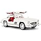 imtfzct 1955 300sl Oldtimer Modell, 1/32 Spielzeugauto mit Sound- und Lichtfunktion, Kinderspielzeug Modellauto mit Pull-Back-Funktion, Modellauto in Sammlerqualität, Geschenk für Kinder (weiß)