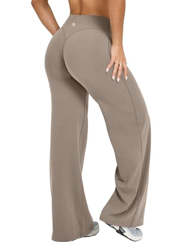 Image of OQQ Yoga Pants Women Casual Soft Straight Leg Bottoms