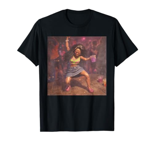 Funny Black Doll Party Meme T-Shirt