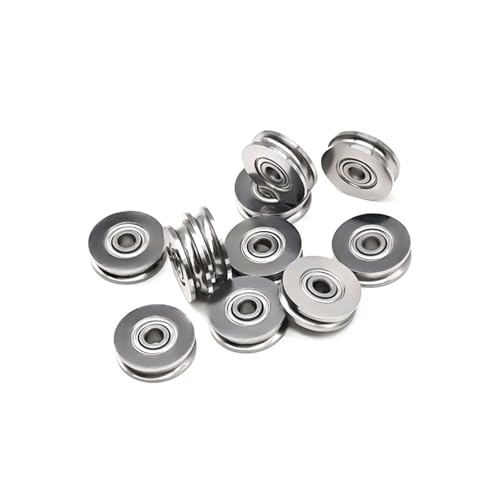 Roulement SU3-14ZZ à rouleaux et gorge en U 3x14x4 mm pour guidage linéaire - 4