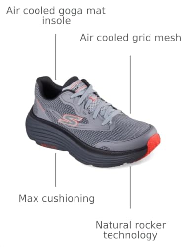 Image of Skechers Men's Endeavour Space Angle | Max Cushioning, Air-Cooled Goga Mat Insole, Ultra Light Midsole, Breathable Mesh Upper, Natural Rocker Technology