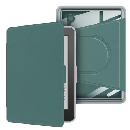 Funda magnética Desmontable para Kobo Clara Colour/2E/BW | Parte Trasera acrílica y Piel Vegana | Encendido/Apagado automático | Diseño 2 en 1 con Soporte Integrado | para eReader Kobo de 6 Pulgadas
