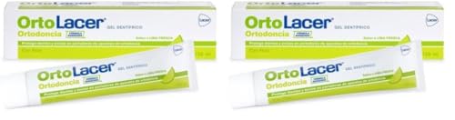 ORTOLACER - Gel Dentífrico 125ml, para Aparatos de Ortodoncia, Protege el Esmalte de los Dientes, Triple Protección, Protección Frente a Caries, Desmineralización y la Inflamación de las Encías