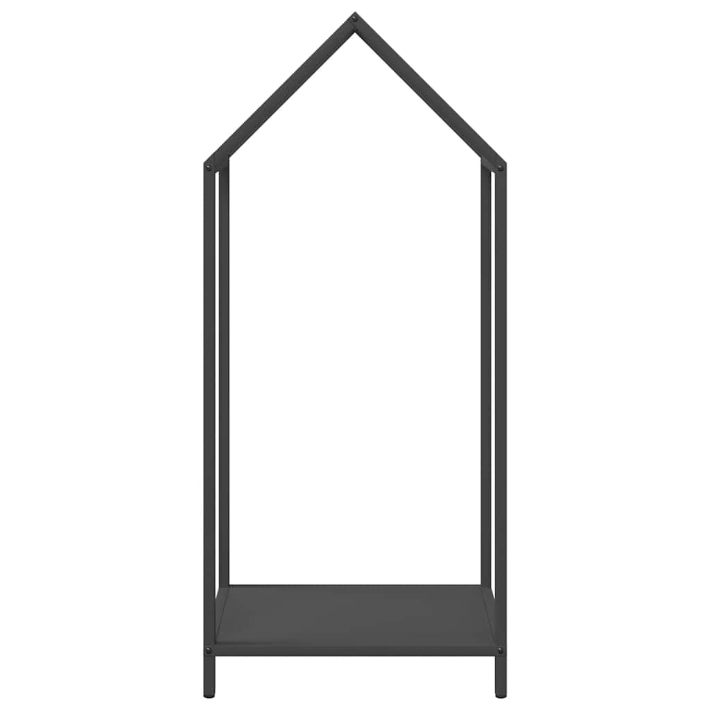 Genérico Leñero Negro 40x25x90 cm Acero Laminado en frío,Casa y jardín,Accesorios para hornos de leña y chimeneas,Bolsas y Soportes de leña-864295