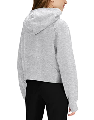 girls39 hoodies sweatshirts half zipper pullover crop tops for teen girls long sleeve sweater thumb hole