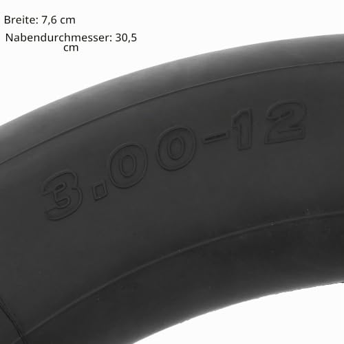 RUTU 2.75/3.00-12 80/100-12 Schlauch mit geradem TR4-Ventilschaft für XR CRF 50/70 KLX 110 KX60 DRZ110 DS80 JR80 RM50/60 TTR90 110E PW80 90-125 cc Offroad Motocross Pit Dirt Bike 2er Pack