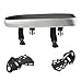 Aosekaa Bicycle Rear Seat Cushion Passenger Back Seat Pad Convenient Replacement Practical Soft Pad with Foldable Footrests, Black Silver